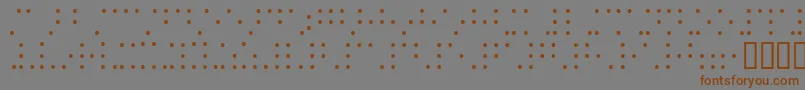 Braillesh Font – Brown Fonts on Gray Background