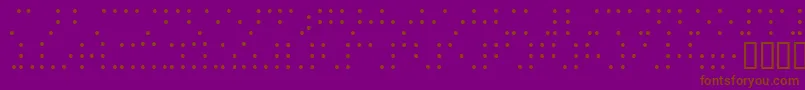 Braillesh Font – Brown Fonts on Purple Background