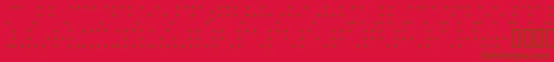 Braillesh Font – Brown Fonts on Red Background