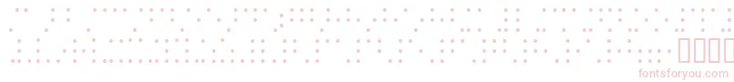 Braillesh-Schriftart – Rosa Schriften auf weißem Hintergrund