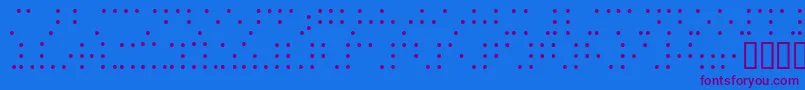 Шрифт Braillesh – фиолетовые шрифты на синем фоне