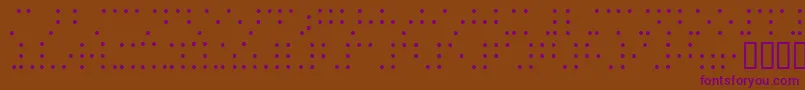 Шрифт Braillesh – фиолетовые шрифты на коричневом фоне