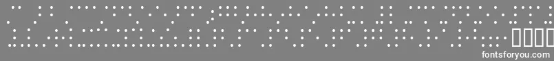 Braillesh Font – White Fonts on Gray Background