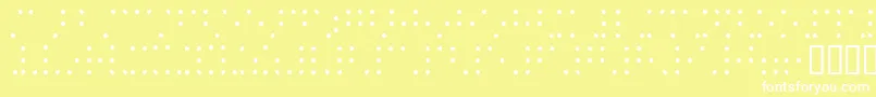 Braillesh Font – White Fonts on Yellow Background