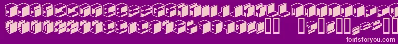 fuente Unicode0024 – Fuentes Rosadas Sobre Fondo Morado