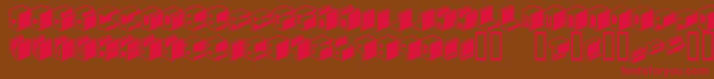 Unicode0024 Font – Red Fonts on Brown Background