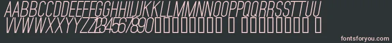 MojaveSlanted Font – Pink Fonts on Black Background