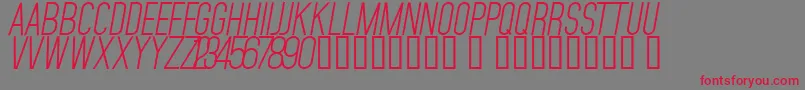 MojaveSlanted Font – Red Fonts on Gray Background