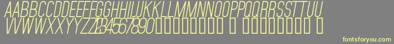 MojaveSlanted-Schriftart – Gelbe Schriften auf grauem Hintergrund