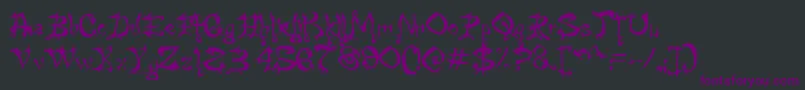 Faelorehn Font – Purple Fonts on Black Background