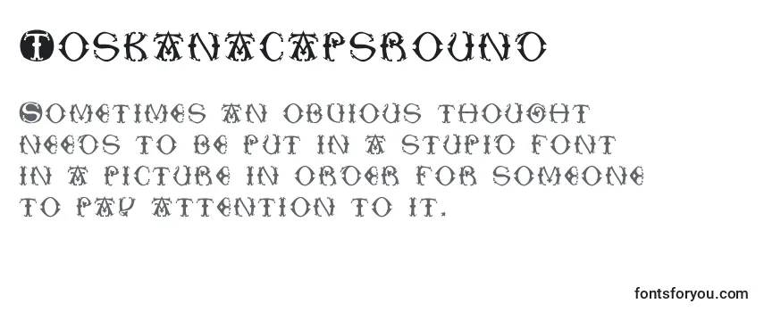 Review of the Toskanacapsround Font