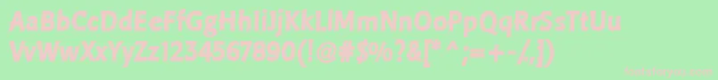 LinotypePisaHeadline Font – Pink Fonts on Green Background