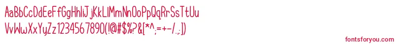 CupcakeSmilesRegular Font – Red Fonts