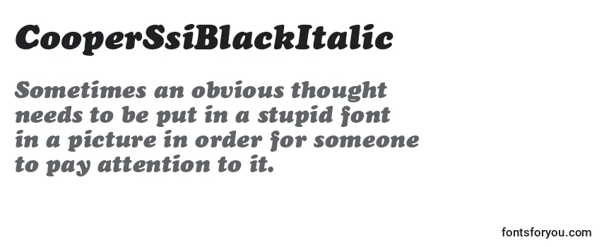 Fonte CooperSsiBlackItalic