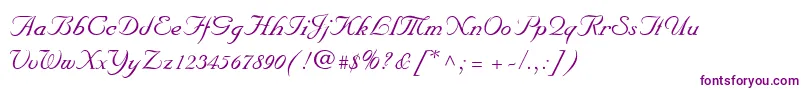MarriageScriptNormal Font – Purple Fonts on White Background