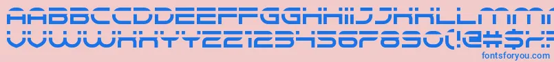 Speedeasy Font – Blue Fonts on Pink Background