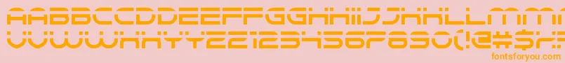 Speedeasy Font – Orange Fonts on Pink Background