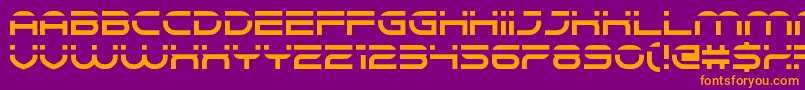 Speedeasy Font – Orange Fonts on Purple Background