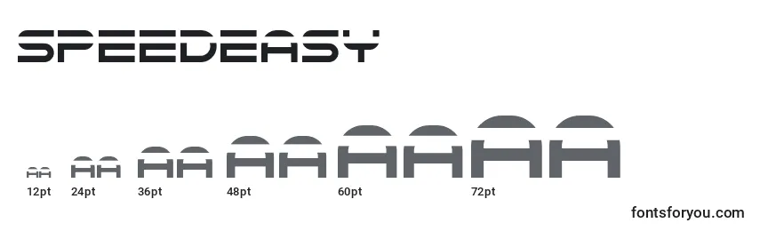 Speedeasy Font Sizes