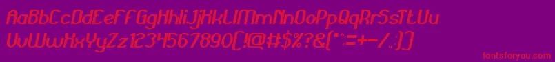 fuente GrandPrixItalic – Fuentes Rojas Sobre Fondo Morado