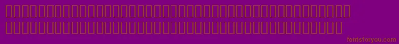 BulmerMtRegularAltBolditalic-Schriftart – Braune Schriften auf violettem Hintergrund
