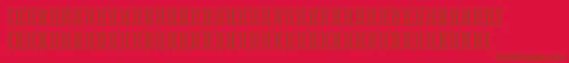 Czcionka BulmerMtRegularAltBolditalic – brązowe czcionki na czerwonym tle