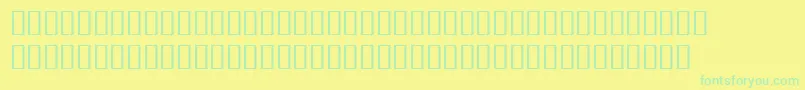 Шрифт BulmerMtRegularAltBolditalic – зелёные шрифты на жёлтом фоне