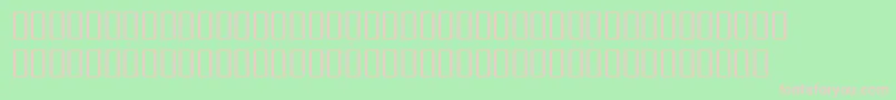 BulmerMtRegularAltBolditalic-fontti – vaaleanpunaiset fontit vihreällä taustalla