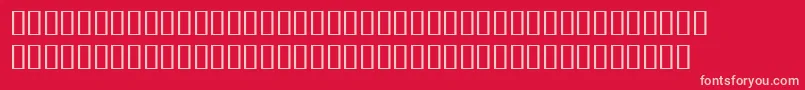 BulmerMtRegularAltBolditalic-fontti – vaaleanpunaiset fontit punaisella taustalla