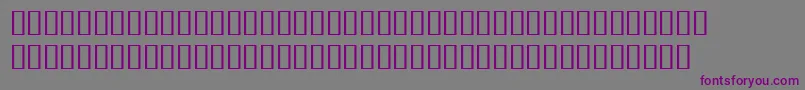 フォントBulmerMtRegularAltBolditalic – 紫色のフォント、灰色の背景