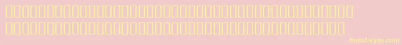 Czcionka BulmerMtRegularAltBolditalic – żółte czcionki na różowym tle