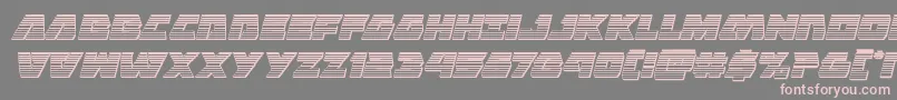 Eaglestrikechromeital Font – Pink Fonts on Gray Background