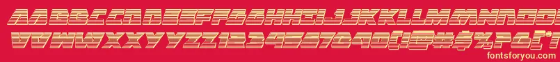 Eaglestrikechromeital-fontti – keltaiset fontit punaisella taustalla