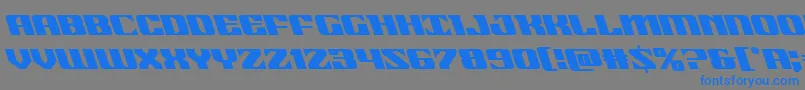 21gunsaluteleft Font – Blue Fonts on Gray Background