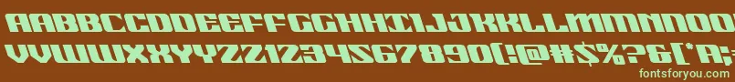 21gunsaluteleft Font – Green Fonts on Brown Background