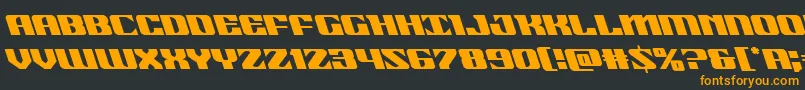 21gunsaluteleft Font – Orange Fonts on Black Background