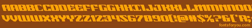 21gunsaluteleft Font – Orange Fonts on Brown Background