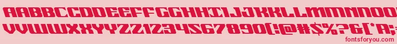 21gunsaluteleft-Schriftart – Rote Schriften auf rosa Hintergrund