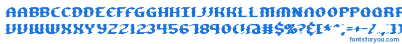 GestureBrk Font – Blue Fonts on White Background