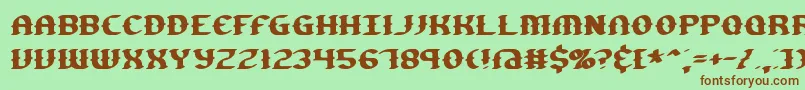 GestureBrk Font – Brown Fonts on Green Background