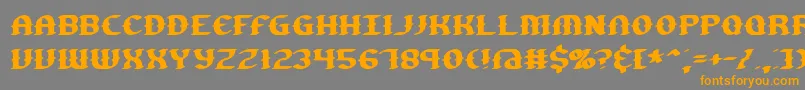 GestureBrk Font – Orange Fonts on Gray Background