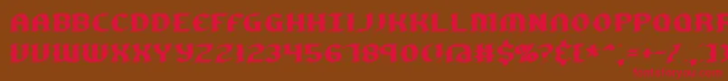 GestureBrk-Schriftart – Rote Schriften auf braunem Hintergrund