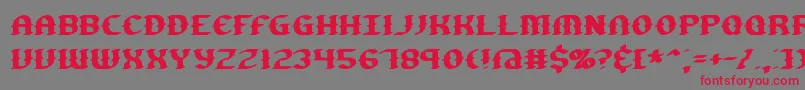 fuente GestureBrk – Fuentes Rojas Sobre Fondo Gris