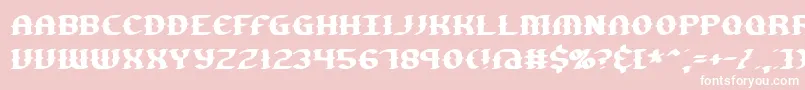 GestureBrk Font – White Fonts on Pink Background