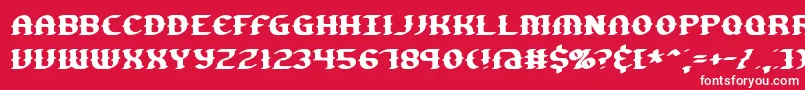 GestureBrk Font – White Fonts on Red Background