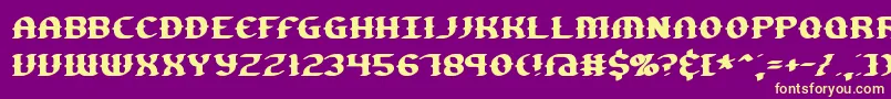 GestureBrk Font – Yellow Fonts on Purple Background