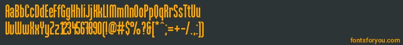 Loxley Font – Orange Fonts on Black Background