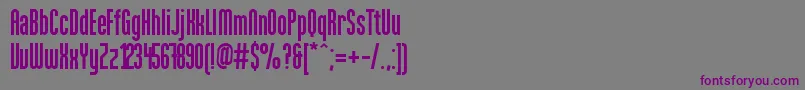 Loxley-fontti – violetit fontit harmaalla taustalla
