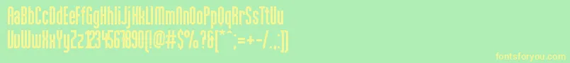 Loxley Font – Yellow Fonts on Green Background