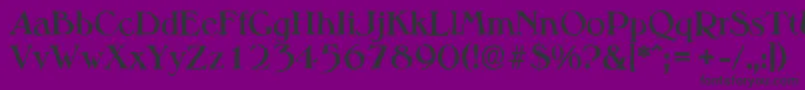 MelbourneantiqueBold Font – Black Fonts on Purple Background